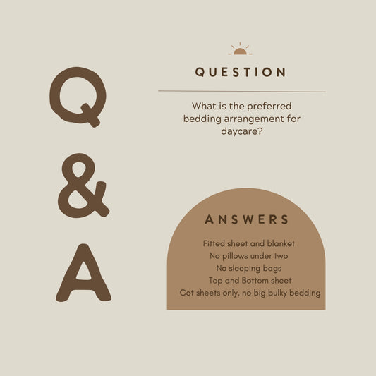 Q&A Preferred Daycare Bedding
