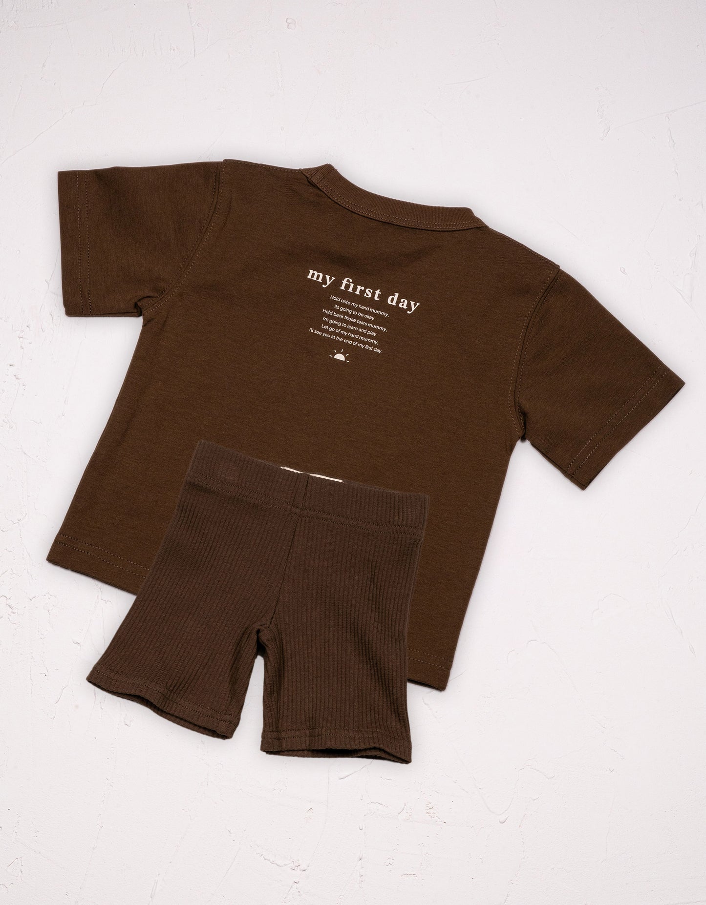 My First Day Tee (Mummy Version) - Mocha