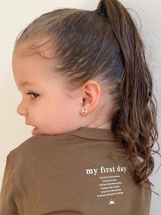 My First Day Tee (Mummy Version) - Mocha