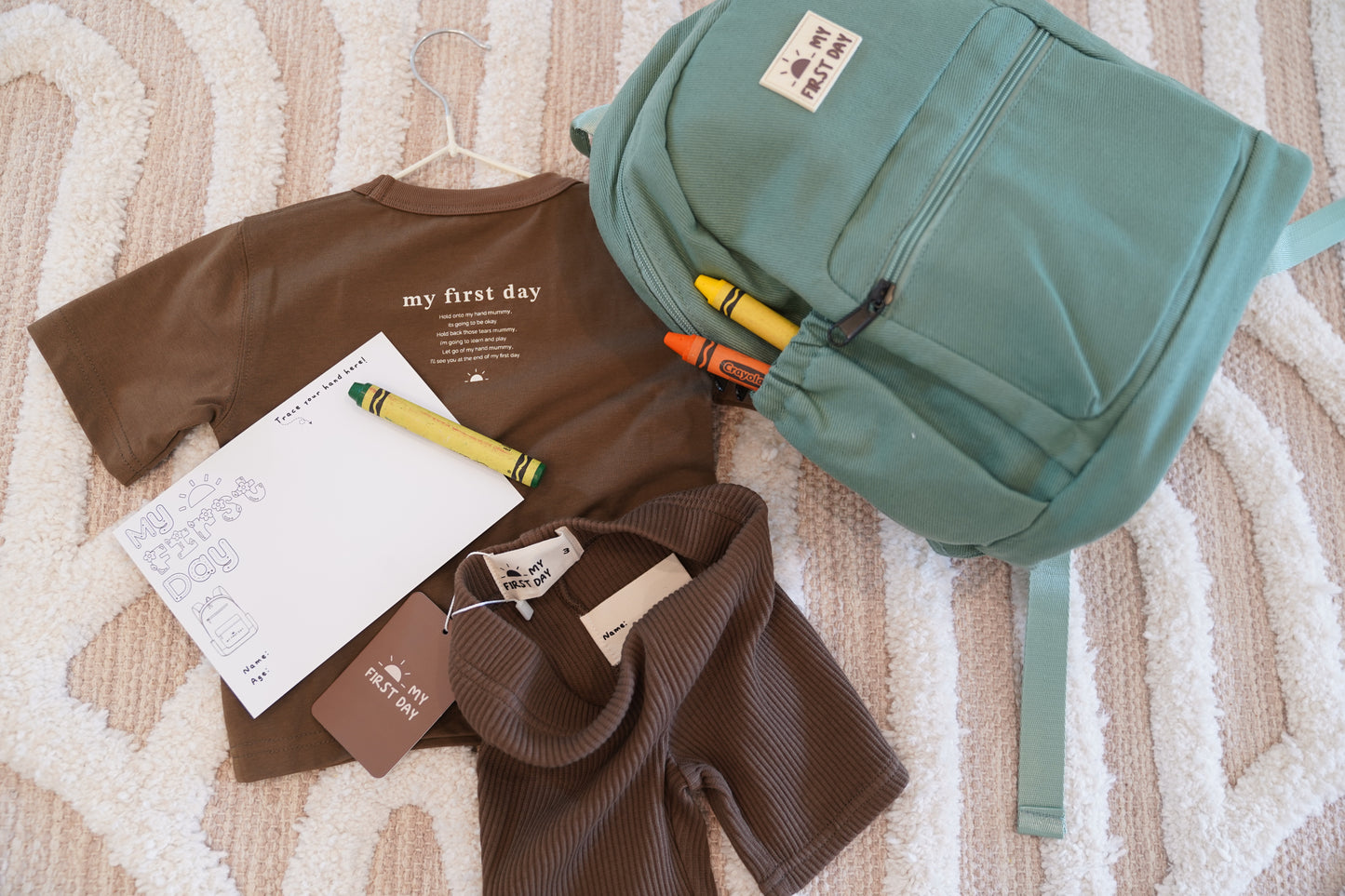 My First Day Tee (Daddy Version) - Mocha